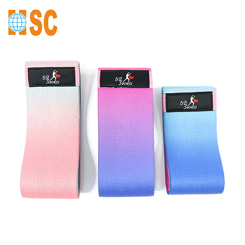 52s 3 レベル抵抗ヒップ ブーティ バンド セット グラデーション カラー